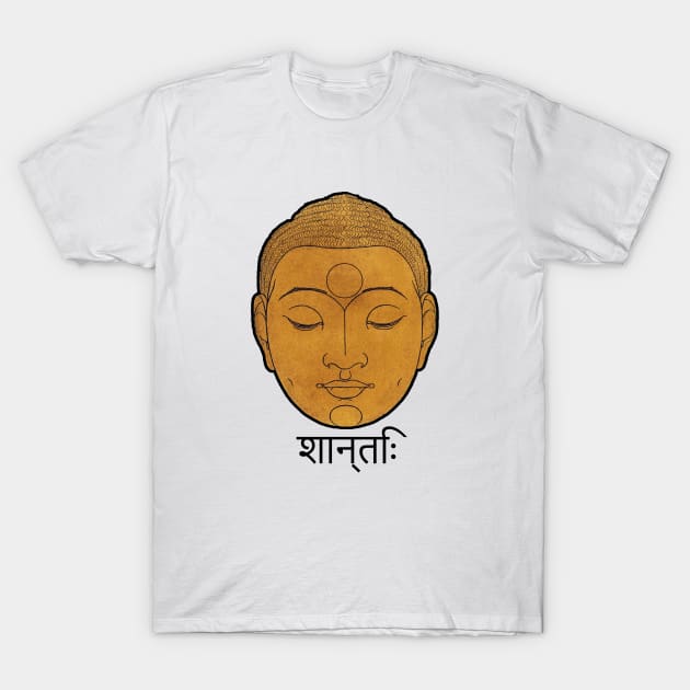 Buddha Sanskrit Peace T-Shirt by MAMMAJAMMA